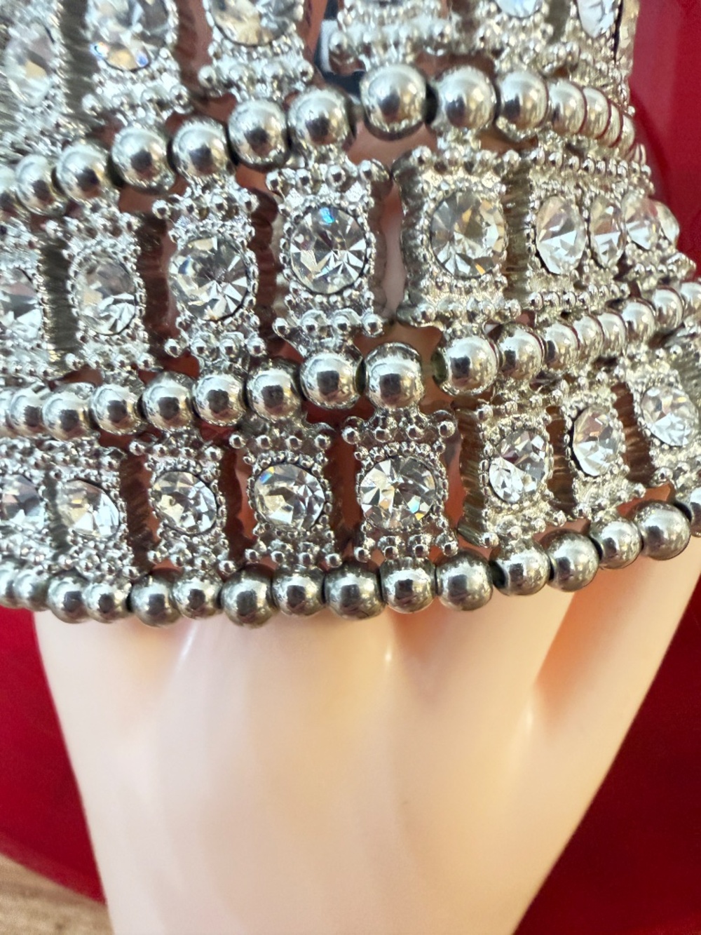 Chicos Blingy Sparkling Cleopatra Stretch Bracelet Ostentacious Egyptian Revival - Picture 7 of 7